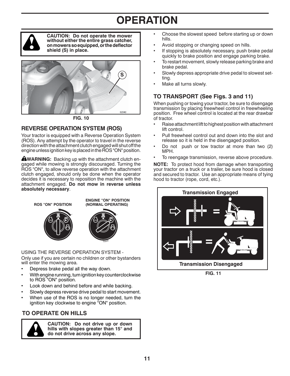 Operation | Husqvarna 2042 LS (CA) User Manual | Page 12 / 46
