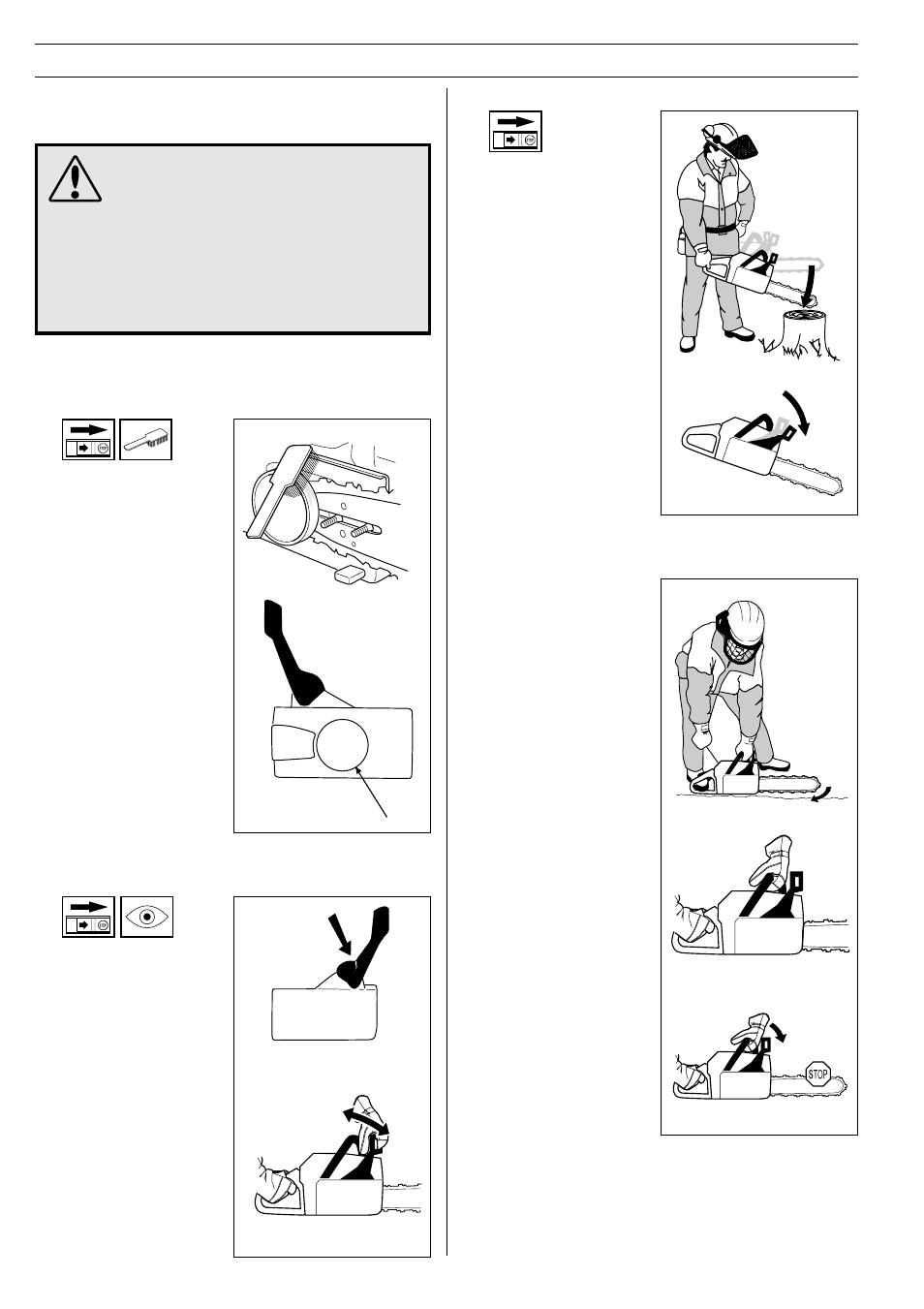 Safety instructions, 1 chain brake and front hand guard | Husqvarna 61 User Manual | Page 8 / 41