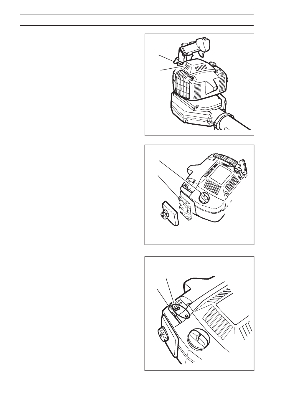 Description, Starter device (18) and starter handle (17), Fuel cap (8) air filter (9) | Choke (10) adjusting the carburetor (19) | Husqvarna 225 HBV User Manual | Page 12 / 32