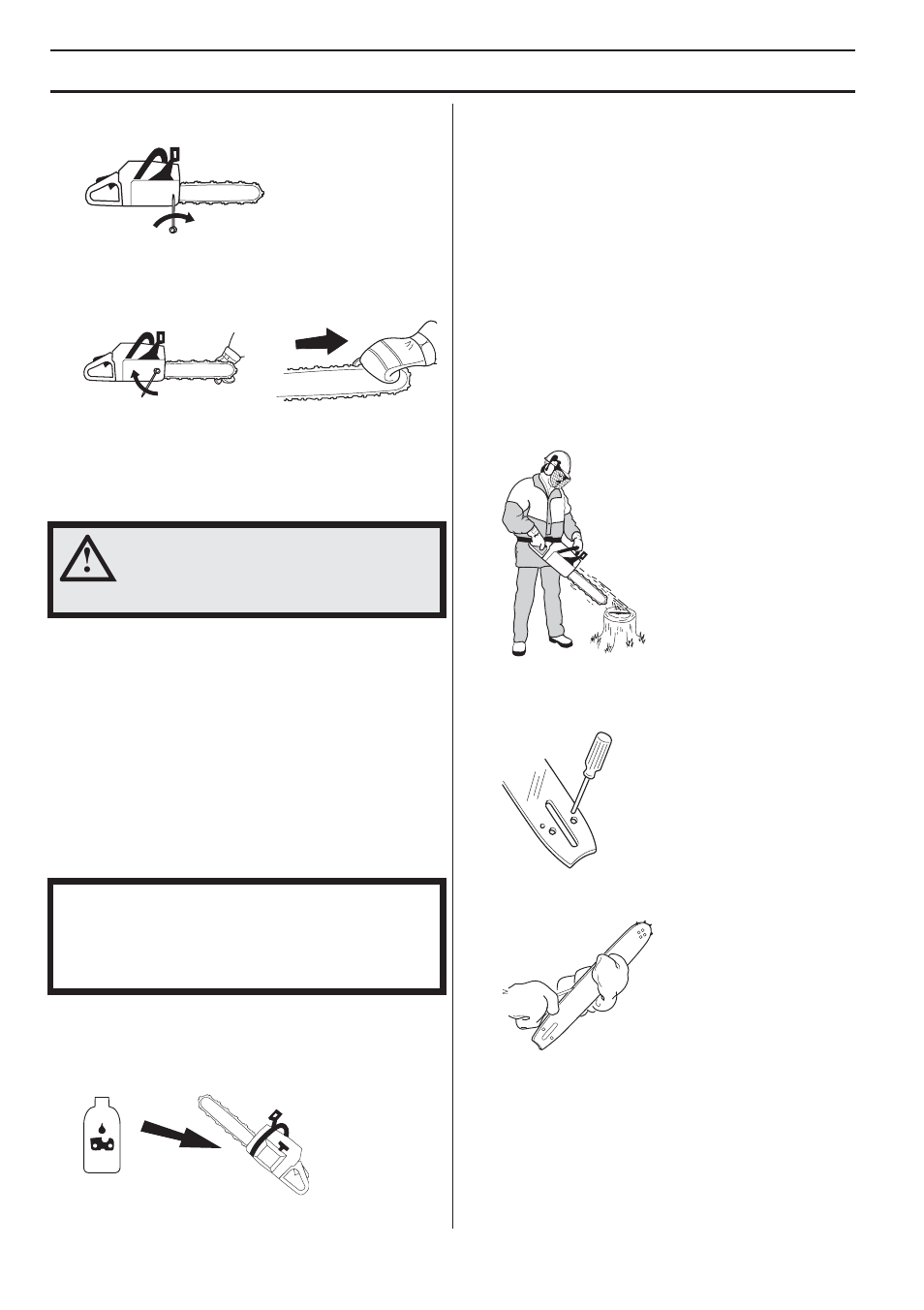 Lubricating cutting equipment, General safety precautions | Husqvarna 357XPG E-tech User Manual | Page 14 / 44