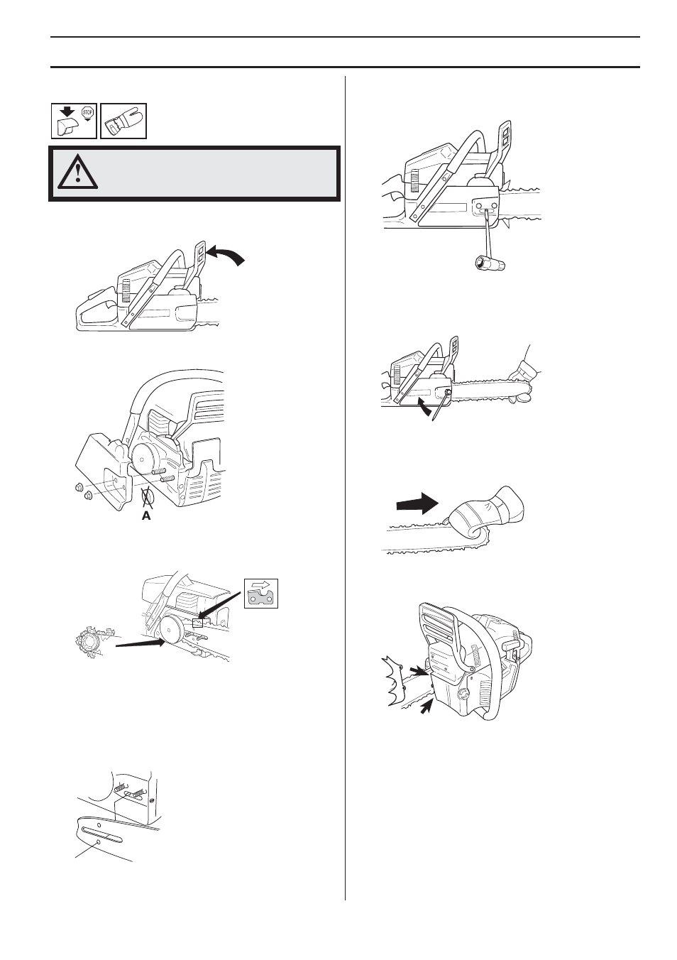 Fitting the bar and chain, Fitting a spike bumper, Assembly | Husqvarna 357XPG E-tech User Manual | Page 17 / 44