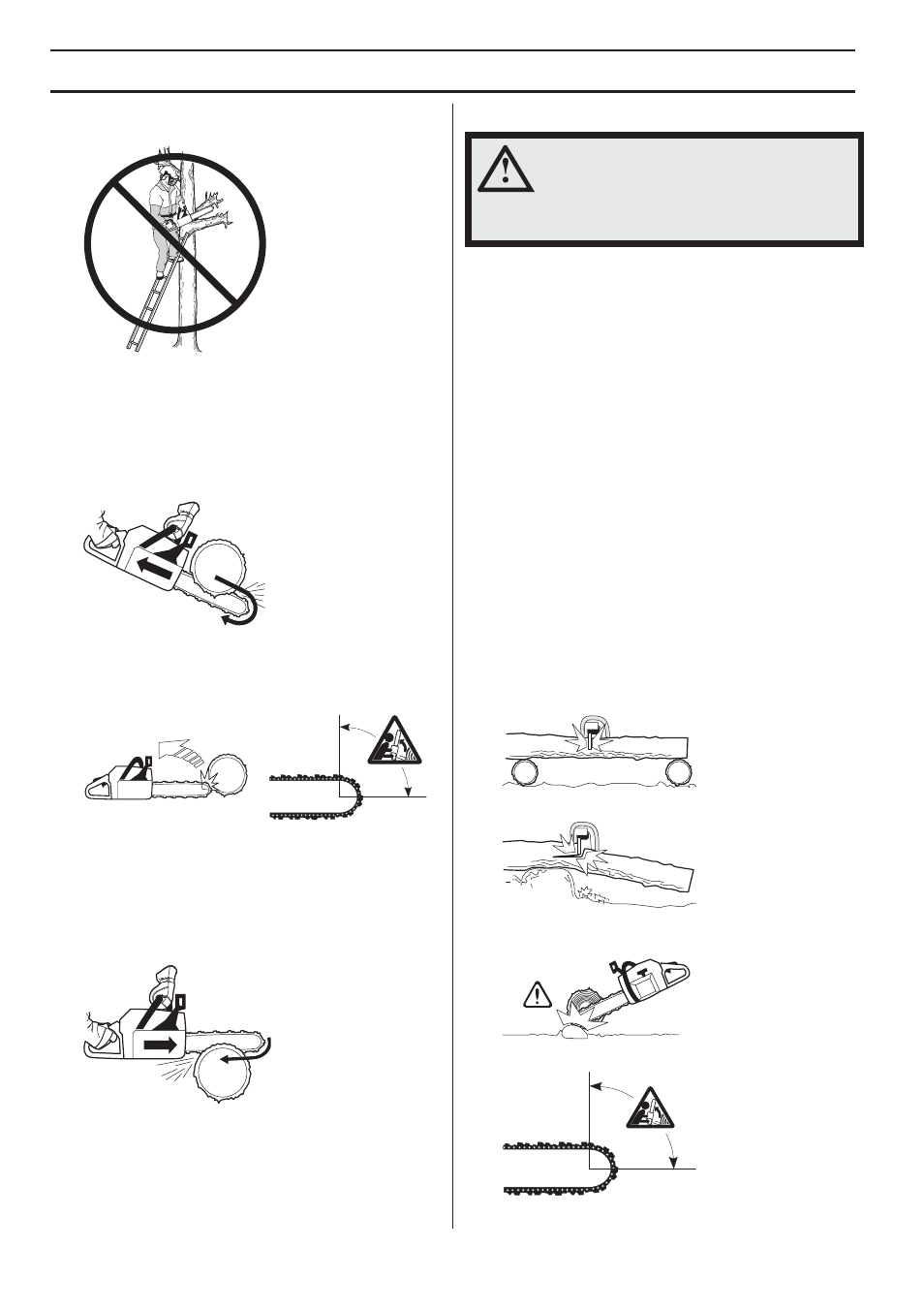Basic cutting technique, Working techniques | Husqvarna 357XPG E-tech User Manual | Page 24 / 44