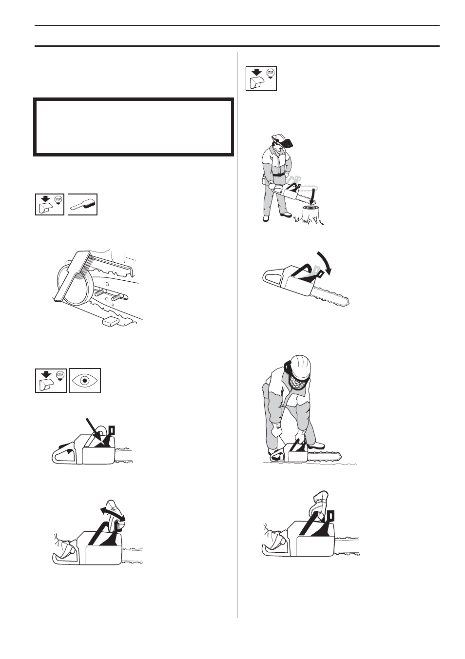 Chain brake and front hand guard, Maintenance | Husqvarna 357XPG E-tech User Manual | Page 33 / 44