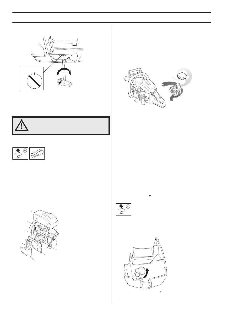 Cooling system, Air injection” centrifugal cleaning, Winter use | Temperature 0°c or colder, Maintenance | Husqvarna 357XPG E-tech User Manual | Page 38 / 44