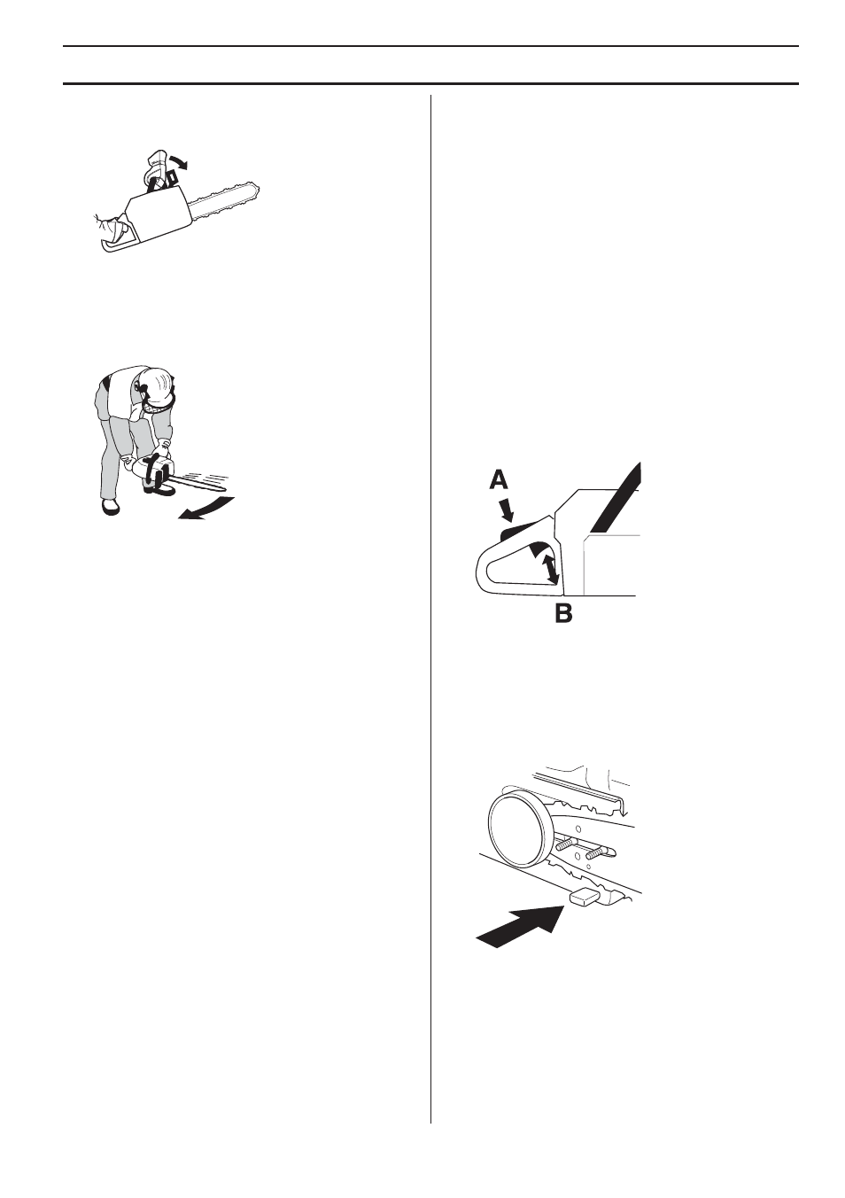 Throttle lockout, Chain catcher, General safety precautions | Husqvarna 357XPG E-tech User Manual | Page 9 / 44