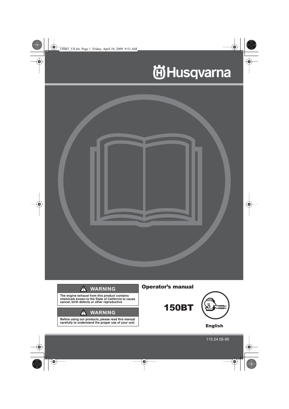 Husqvarna 115 24 05-95 User Manual | 18 pages