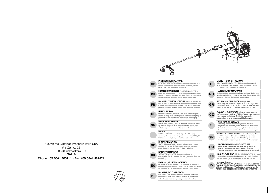 Husqvarna 953900791 User Manual | 13 pages