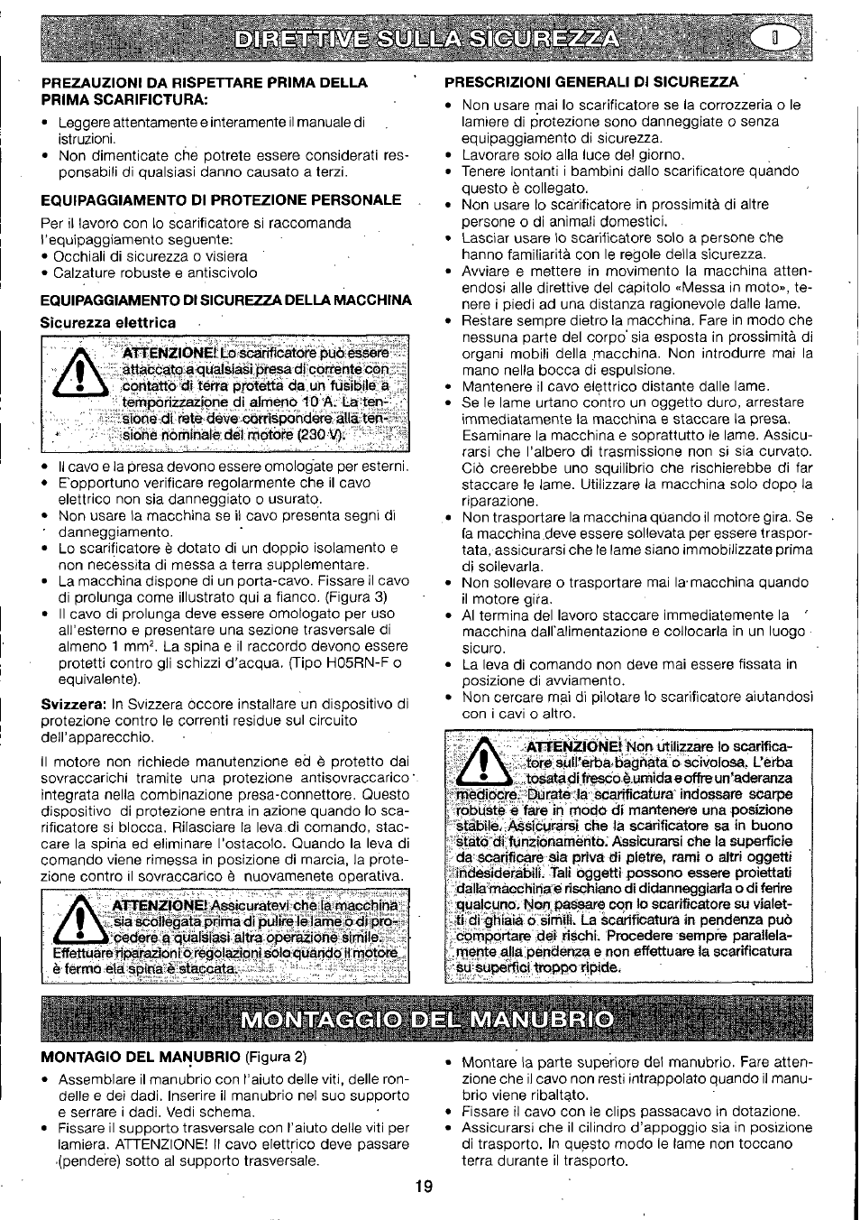 Ggio del manubrio | Husqvarna 295-6273-01 User Manual | Page 21 / 42