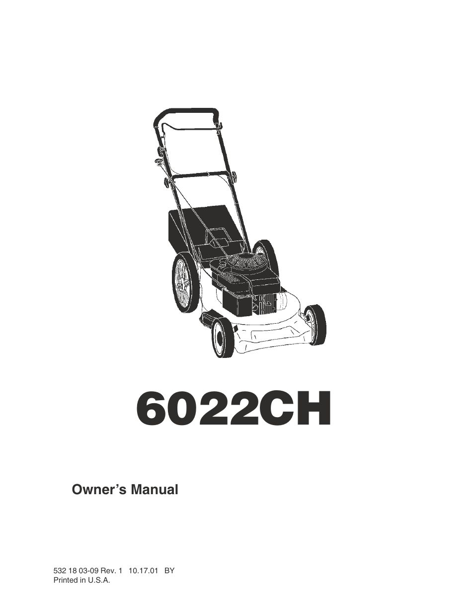 Husqvarna 6022CH User Manual | 18 pages