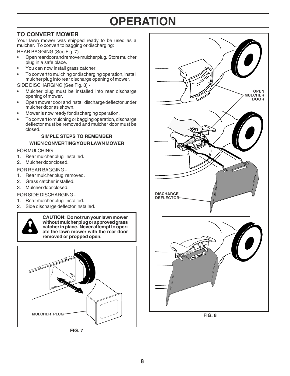 Operation | Husqvarna 6022CH User Manual | Page 8 / 18