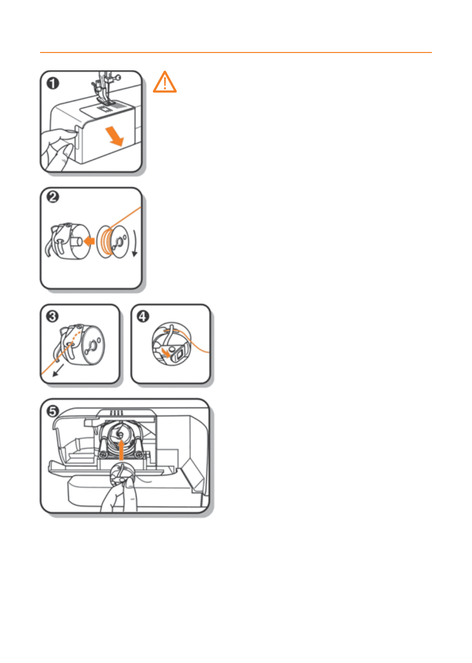 Inserting the bobbin | Husqvarna E20 User Manual | Page 13 / 36