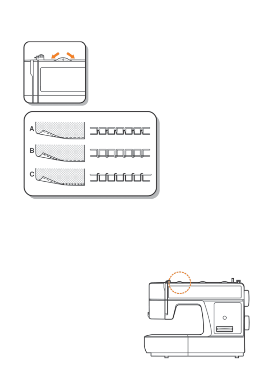 Thread tension | Husqvarna E20 User Manual | Page 17 / 36