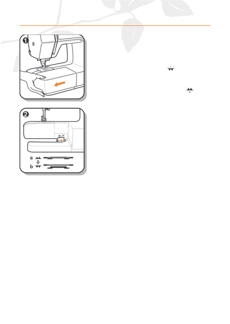 Raise or lower the feed dog | Husqvarna E20 User Manual | Page 18 / 36