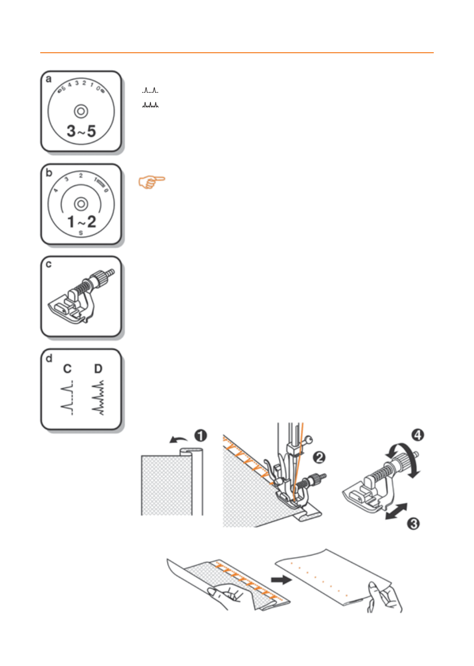 Blind hem | Husqvarna E20 User Manual | Page 25 / 36