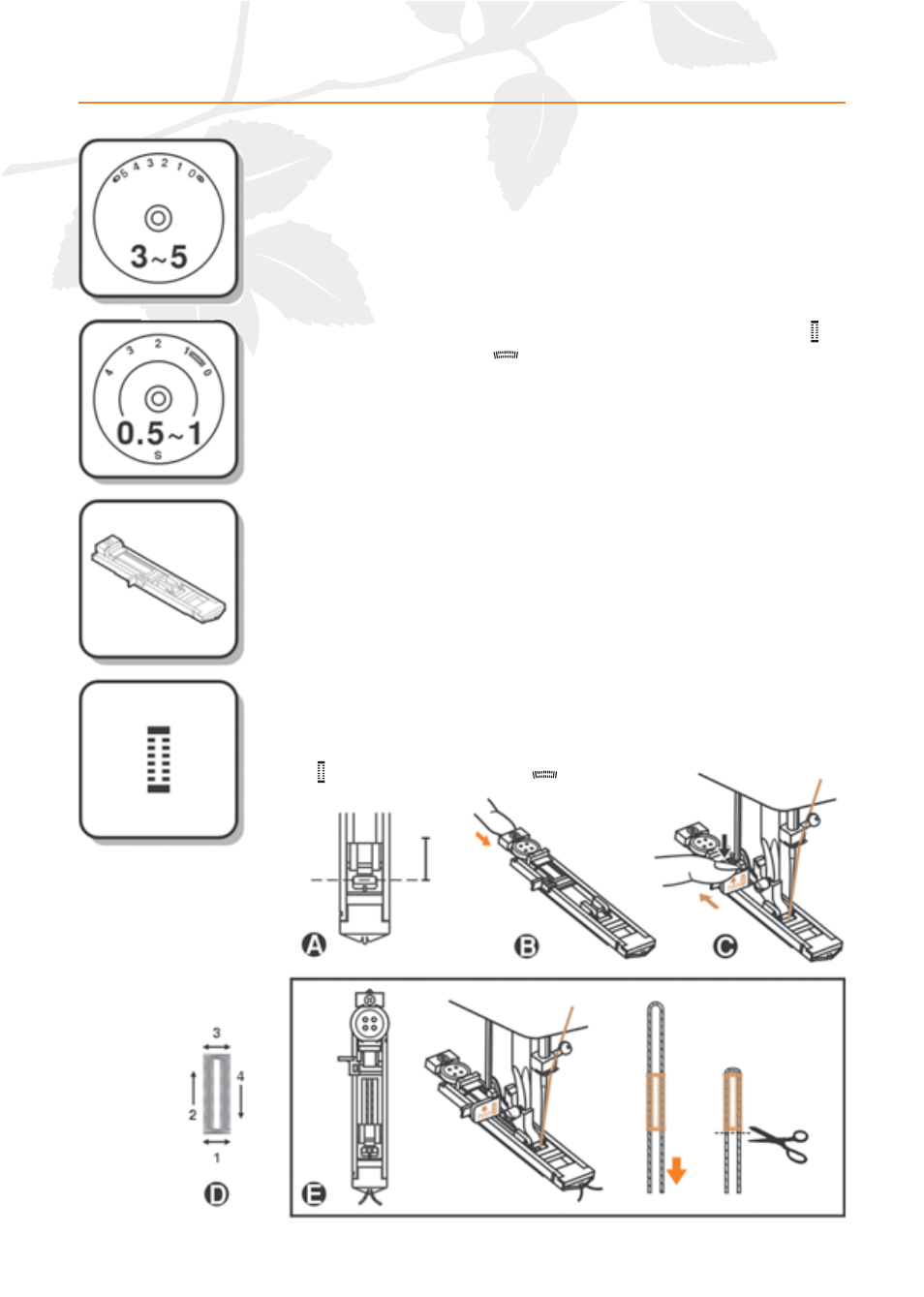 One step buttonholes | Husqvarna E20 User Manual | Page 26 / 36