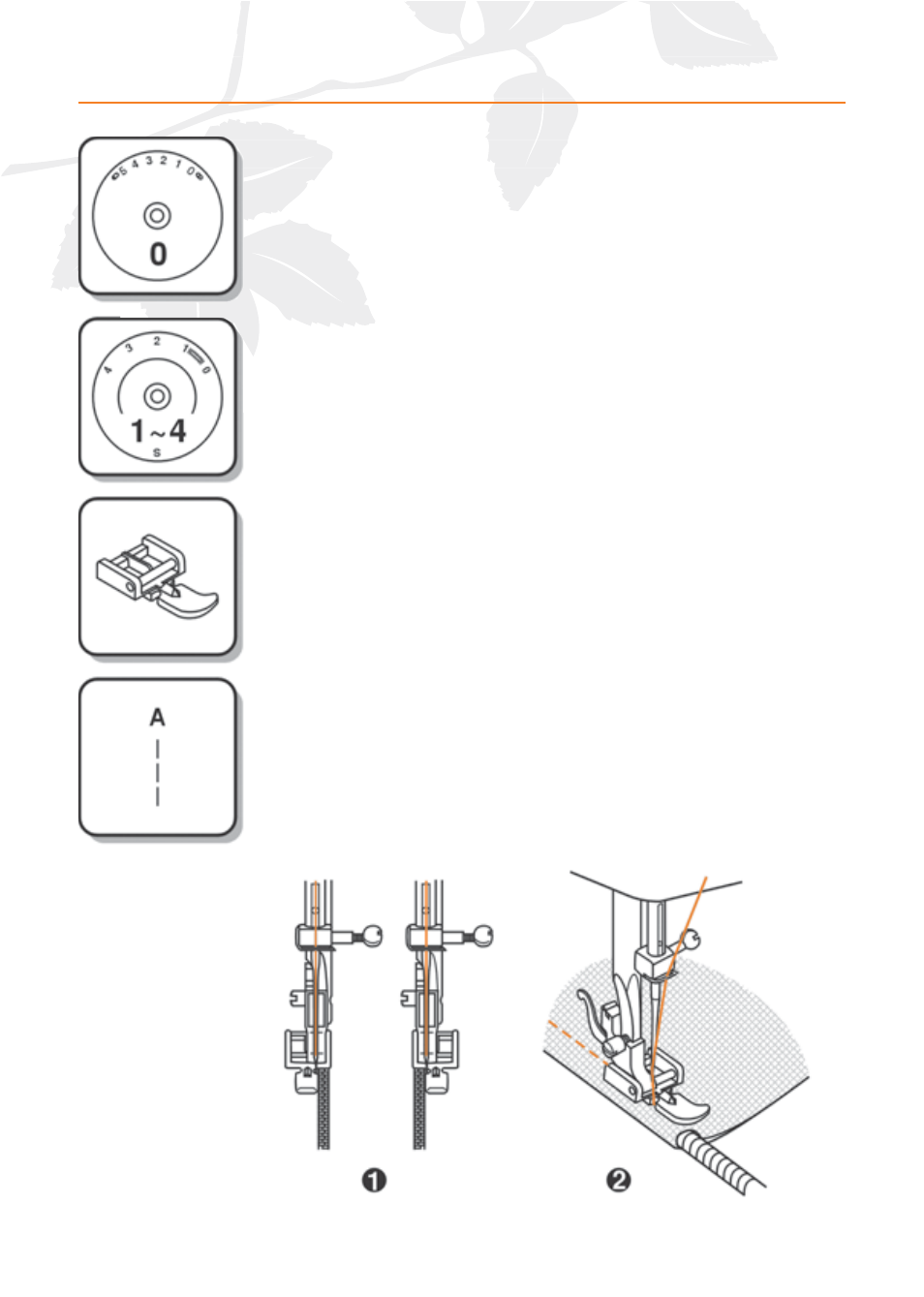 Zippers and piping | Husqvarna E20 User Manual | Page 28 / 36