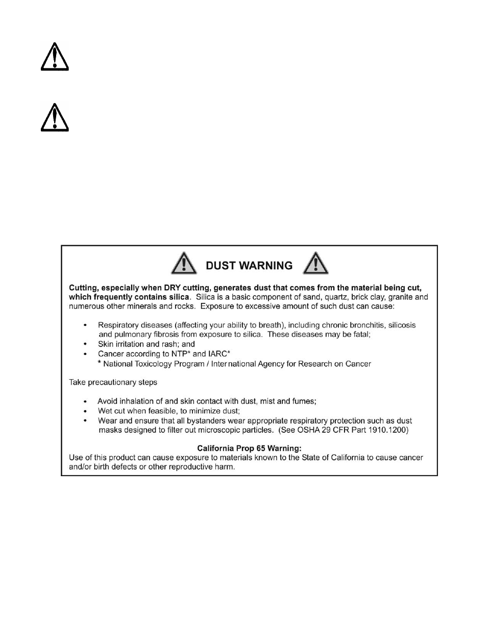 Warning, Atencion | Husqvarna FS 6500 User Manual | Page 12 / 24