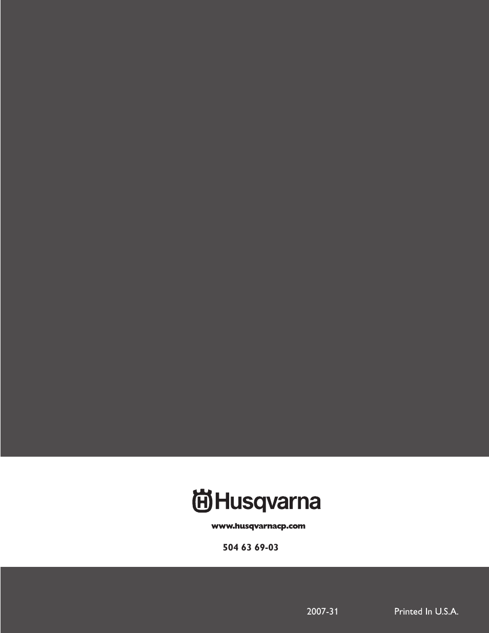 Husqvarna FS 6500 User Manual | Page 24 / 24