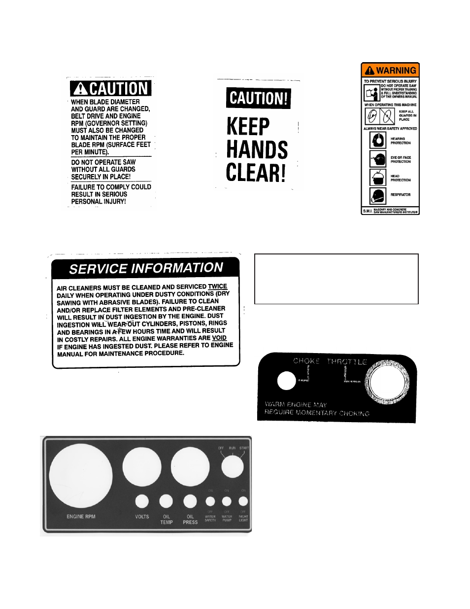 Decals & locations | Husqvarna FS 6500 User Manual | Page 6 / 24