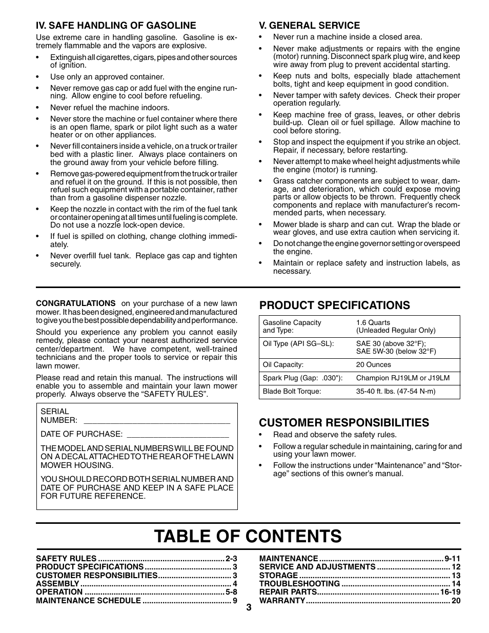 Husqvarna 7021CH1 User Manual | Page 3 / 20