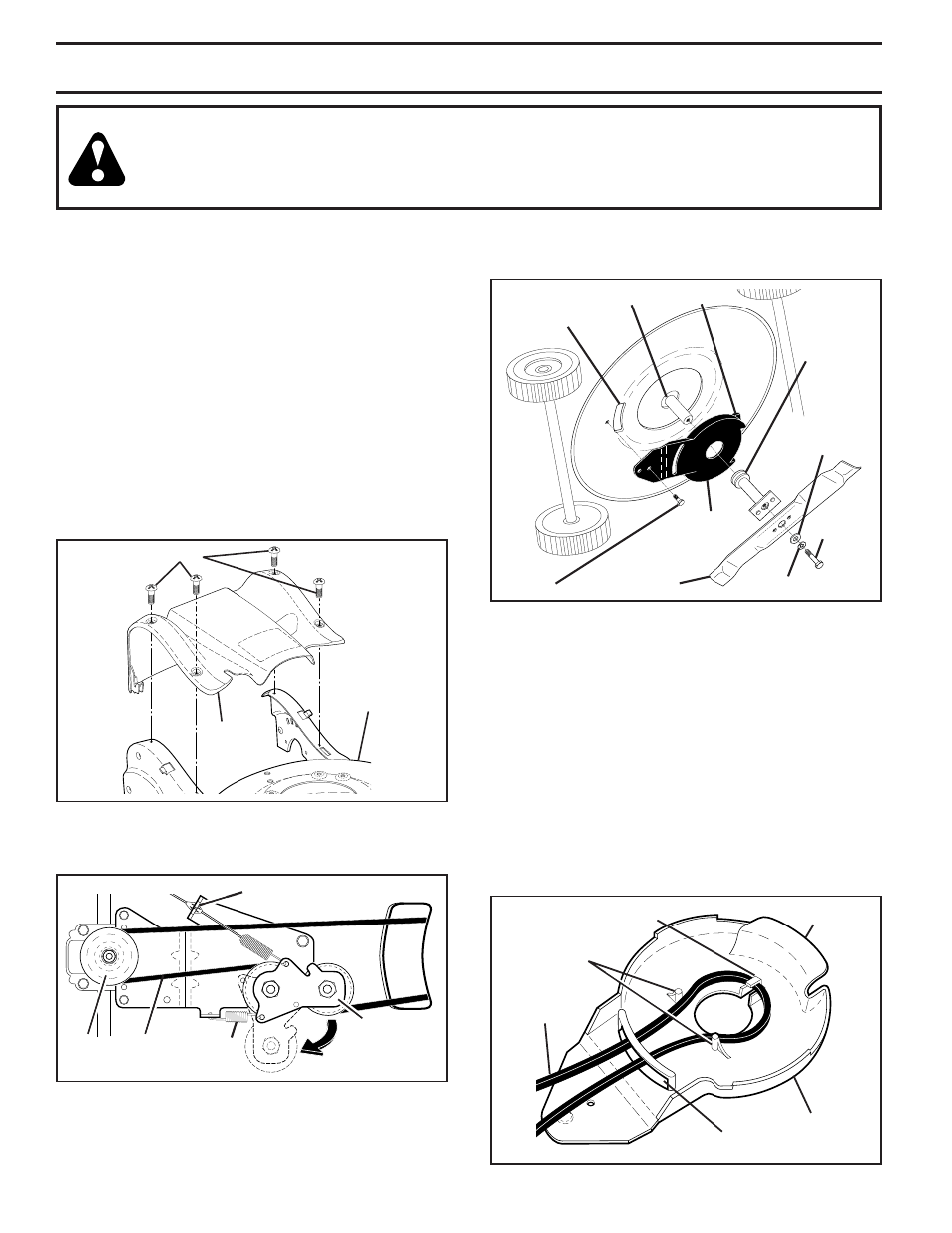 Service and adjustments, Lawn mower, Rear deflector | Husqvarna 87521HVE User Manual | Page 14 / 64