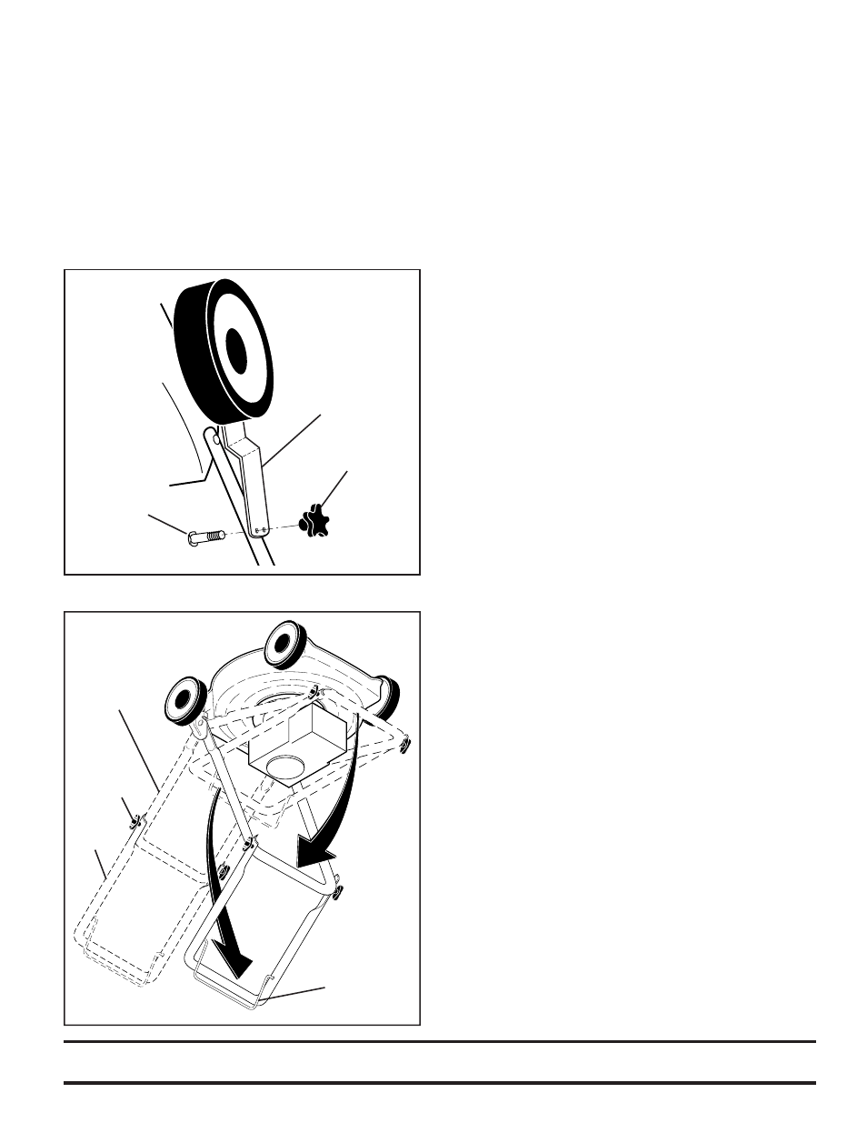 Montage, Pour enlever la t ondeuse à gazon du carton, Comment monter votre ton deu se à ga zon | Pour déplier le guidon (voir figs. 1 & 2) | Husqvarna 87521HVE User Manual | Page 61 / 64