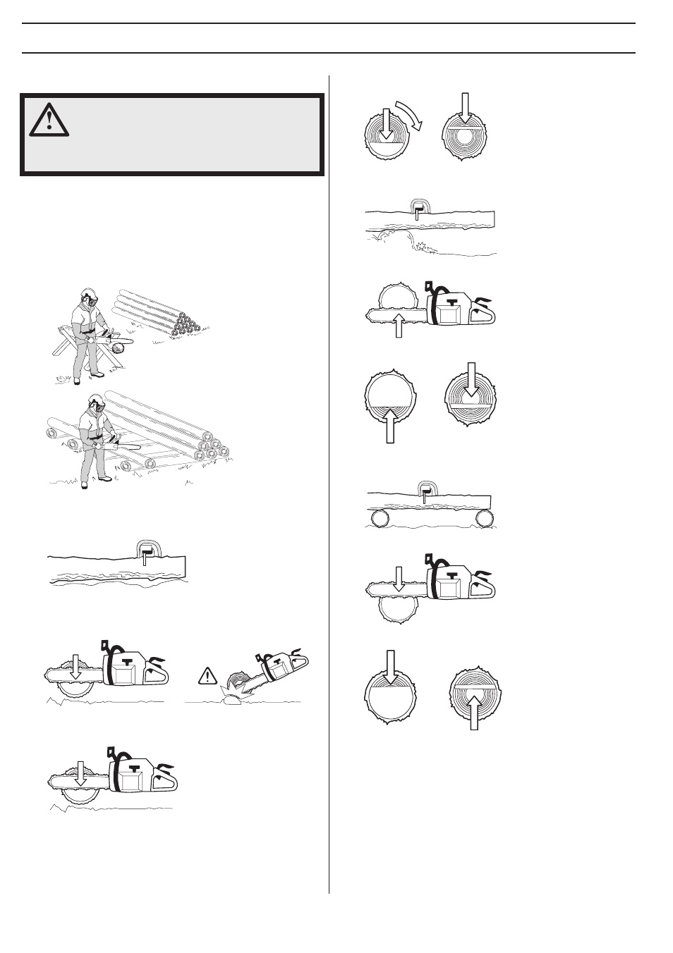 Working techniques | Husqvarna 345e EPA III User Manual | Page 26 / 44