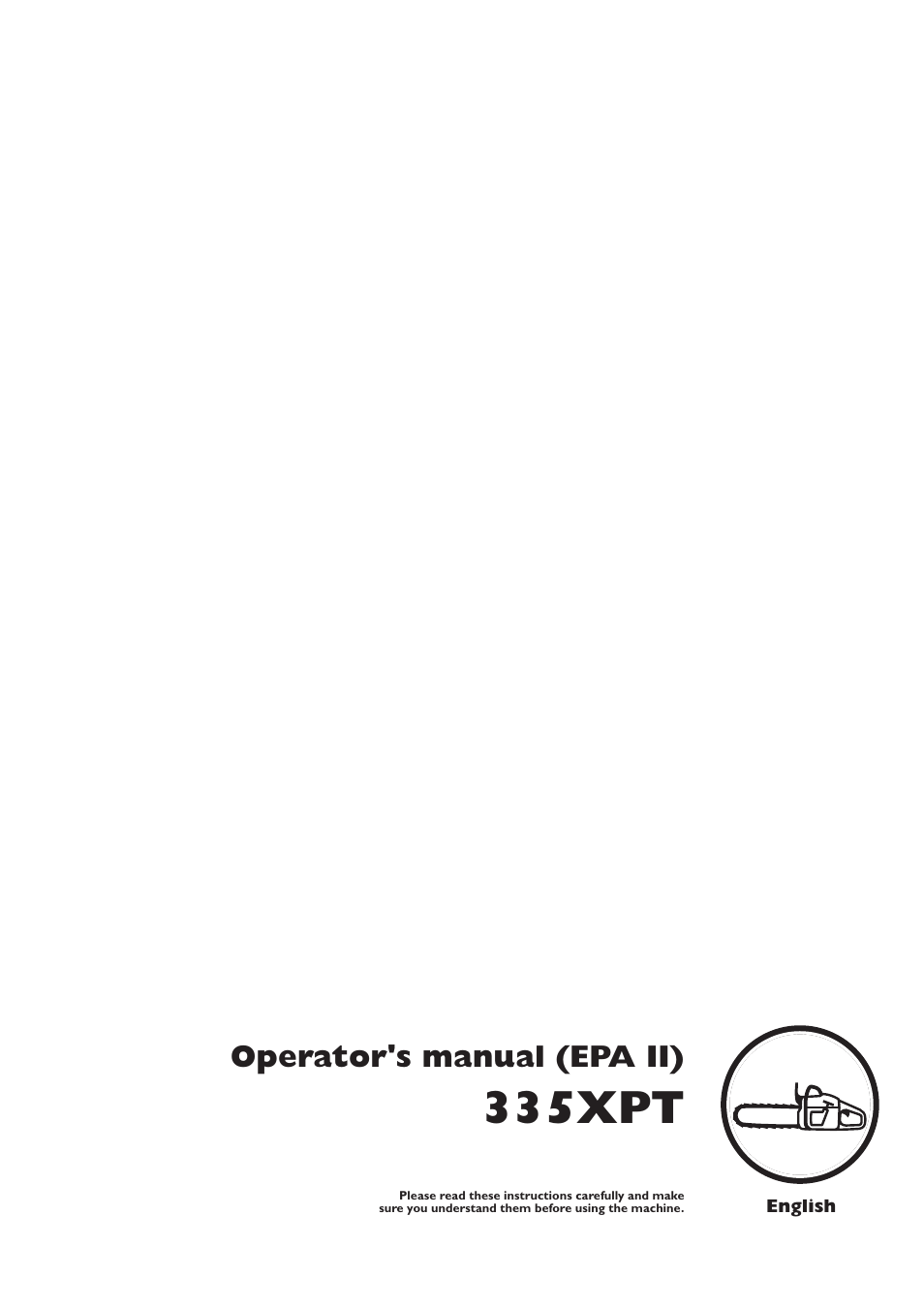 Husqvarna 335XPT User Manual | 36 pages