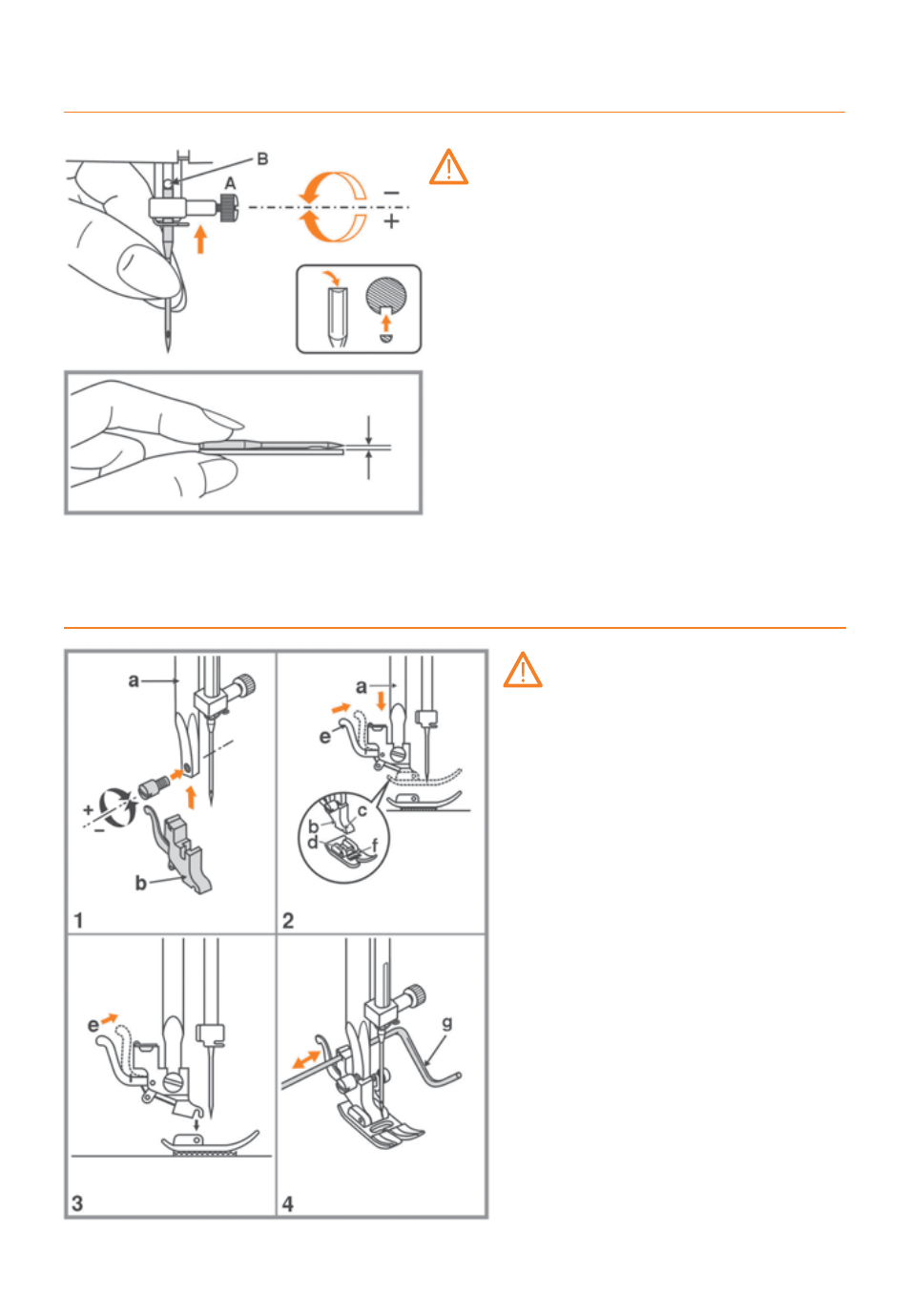 Replacing the needle changing the presser foot | Husqvarna HUSKYSTAN C20 User Manual | Page 17 / 72