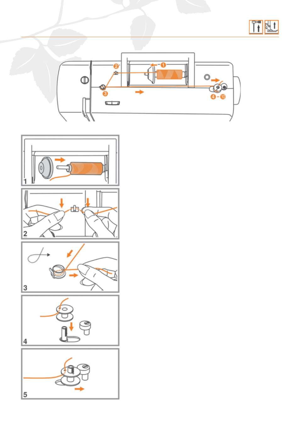 Winding the bobbin | Husqvarna HUSKYSTAN C20 User Manual | Page 20 / 72