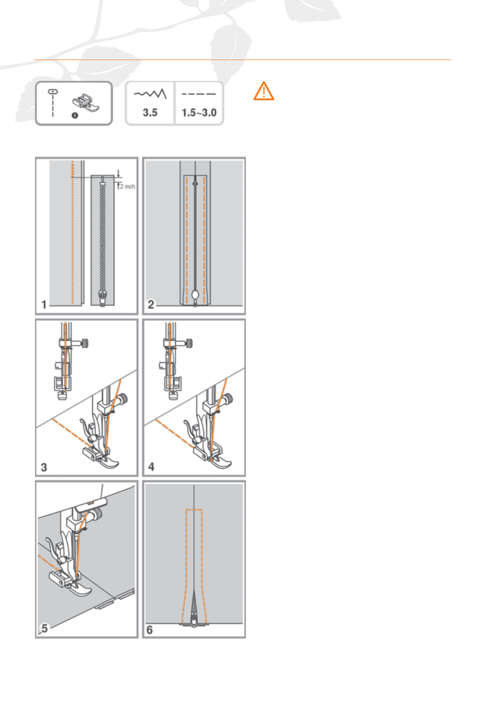Zipper insertion | Husqvarna HUSKYSTAN C20 User Manual | Page 50 / 72