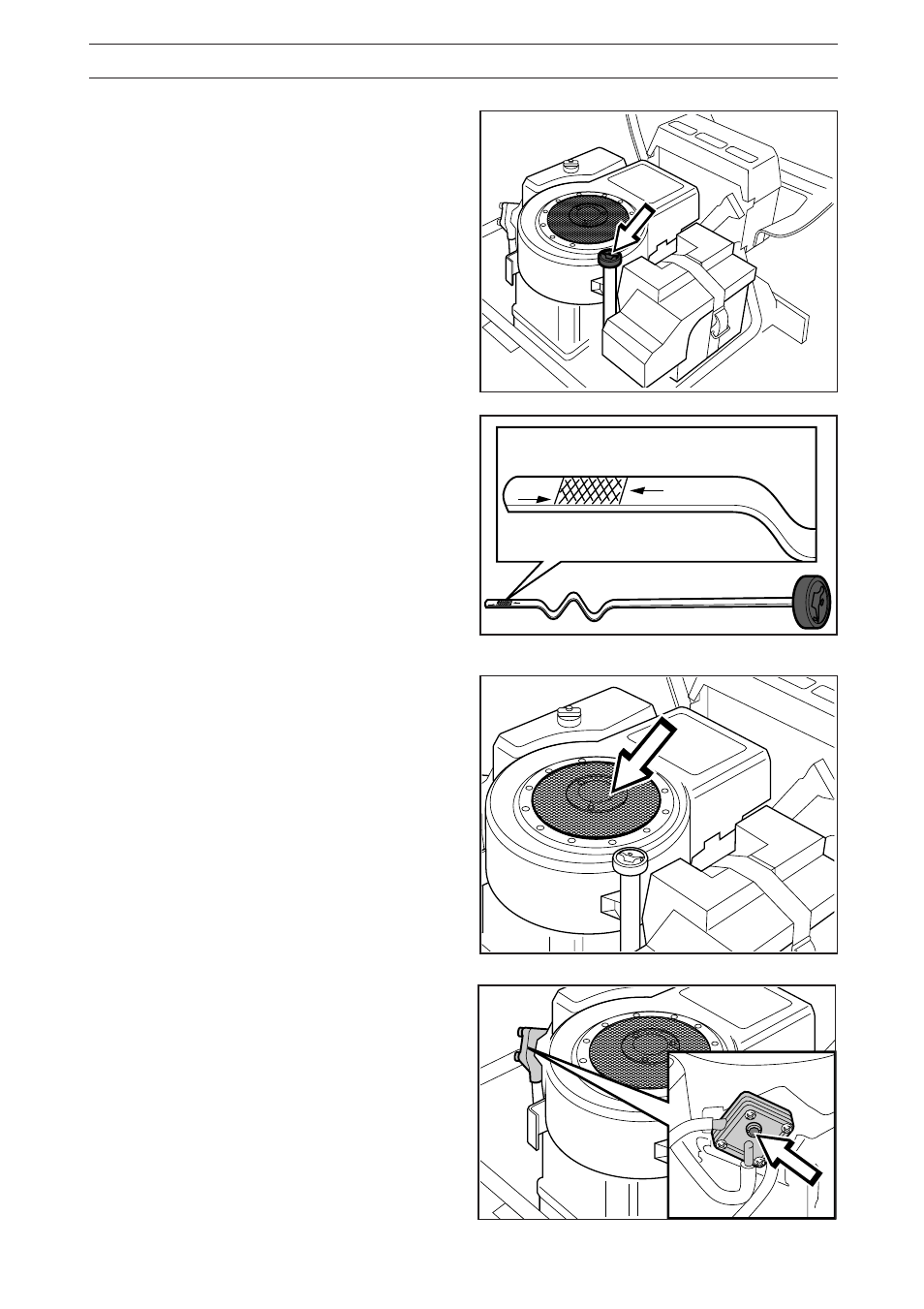 Maintenance, Check the engine’s cooling air intake, Check the engine’s oil level | Checking of the fuel pump’s air filter | Husqvarna 13 H User Manual | Page 21 / 36