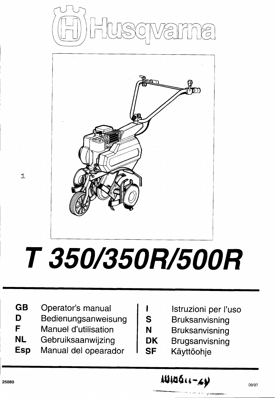 Husqvarna T 500R User Manual | 41 pages