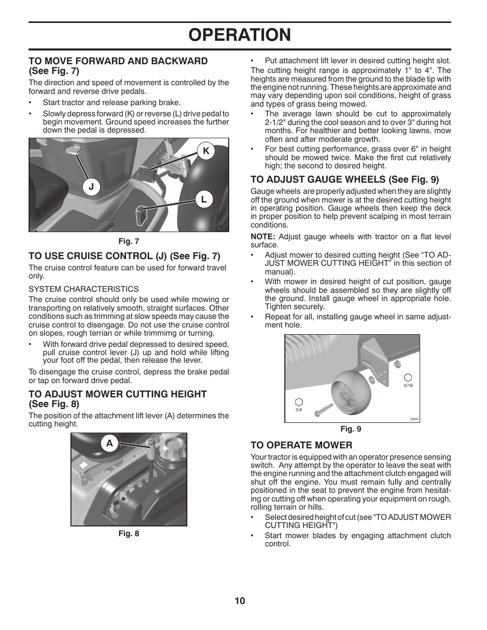 Operation | Husqvarna 917.289570 User Manual | Page 10 / 30