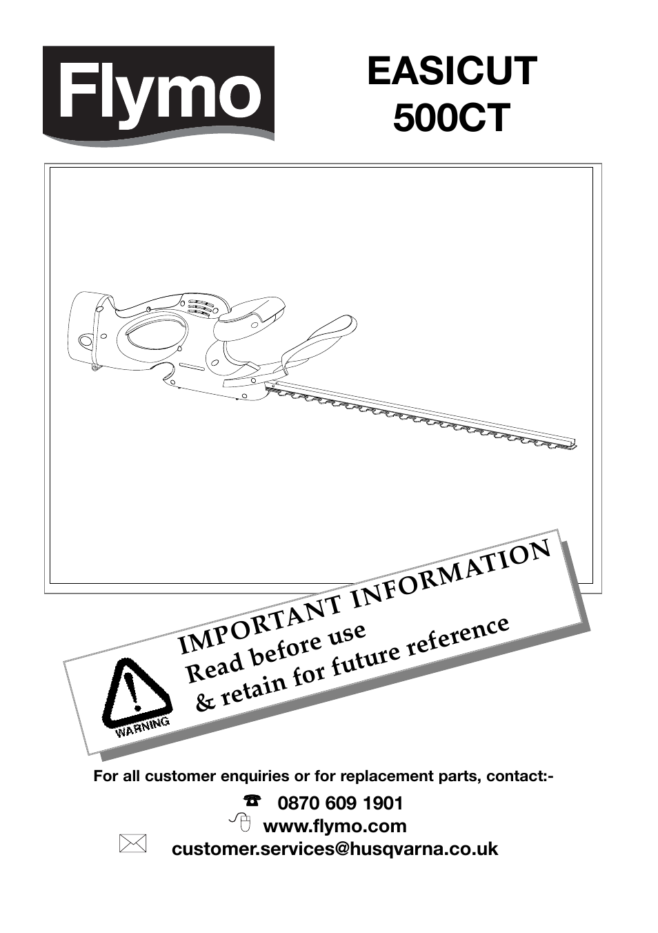 Husqvarna 500CT User Manual | 7 pages