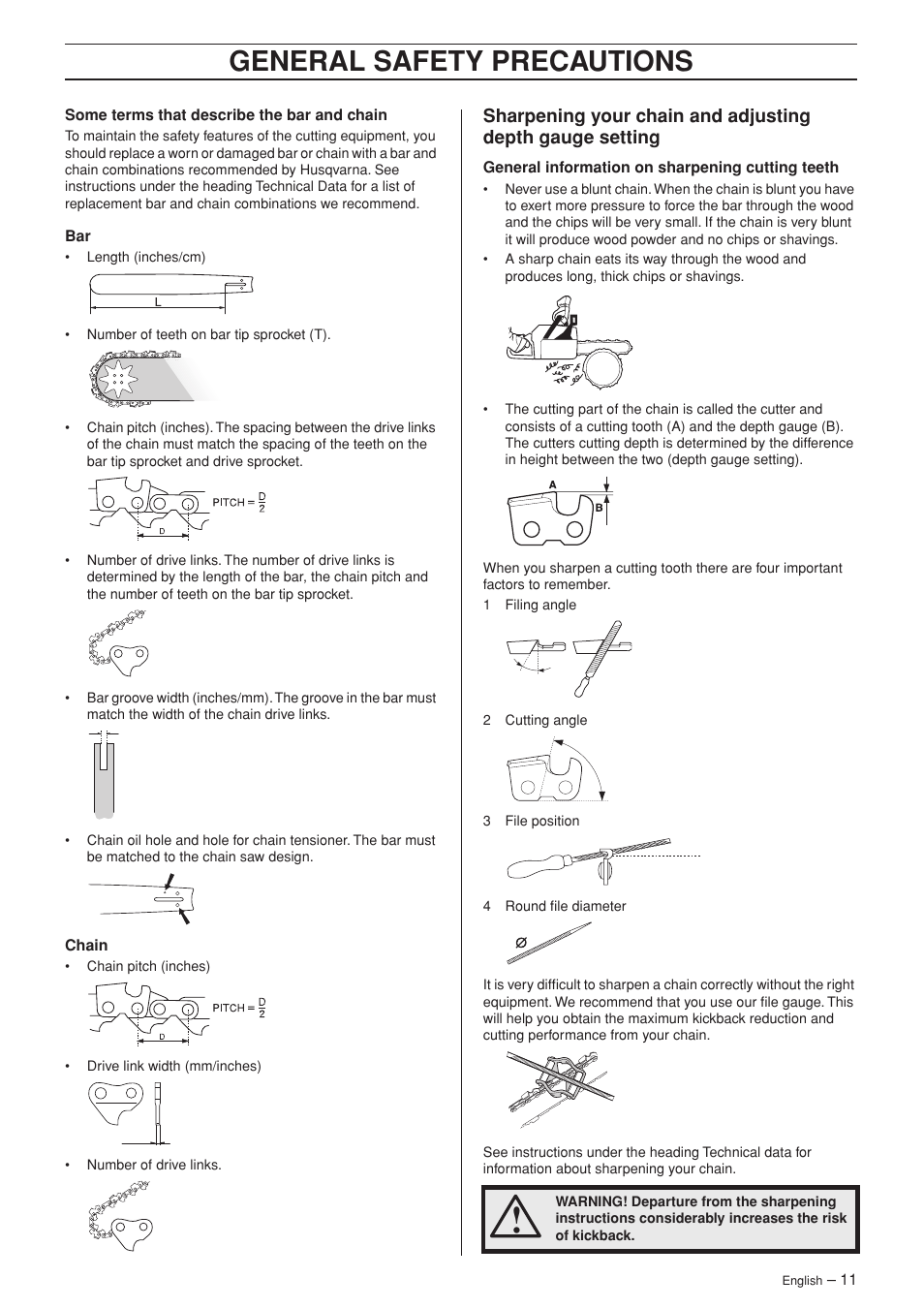 General safety precautions | Husqvarna Rancher 55 User Manual | Page 11 / 40
