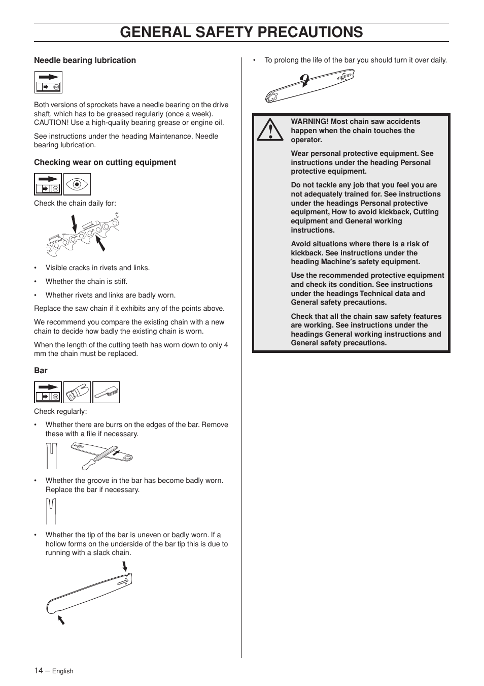 General safety precautions | Husqvarna Rancher 55 User Manual | Page 14 / 40