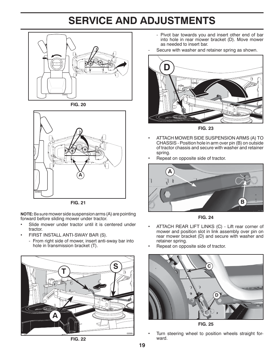 Service and adjustments, St a | Husqvarna 96045002200 User Manual | Page 19 / 32