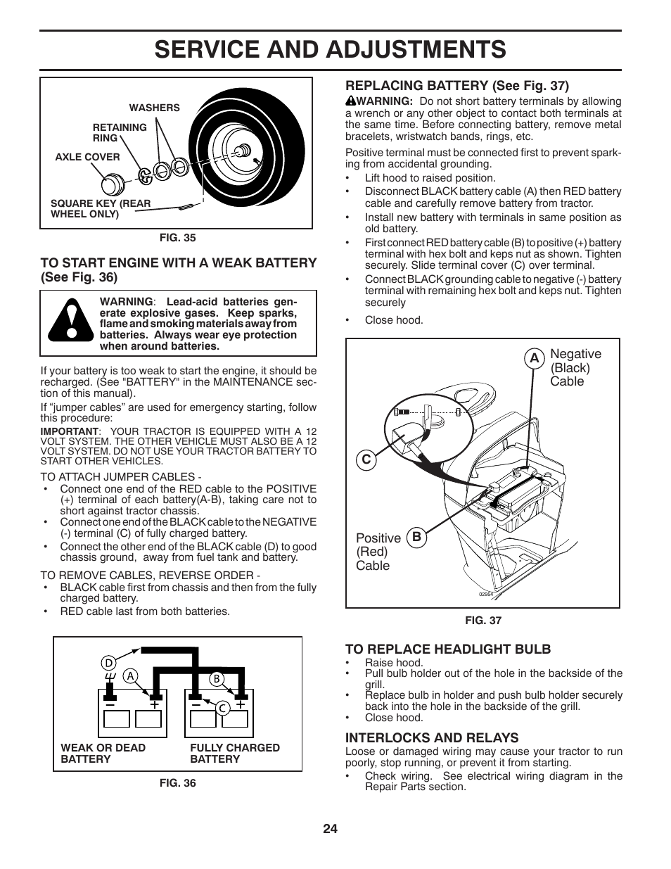 Service and adjustments | Husqvarna 96045002200 User Manual | Page 24 / 32