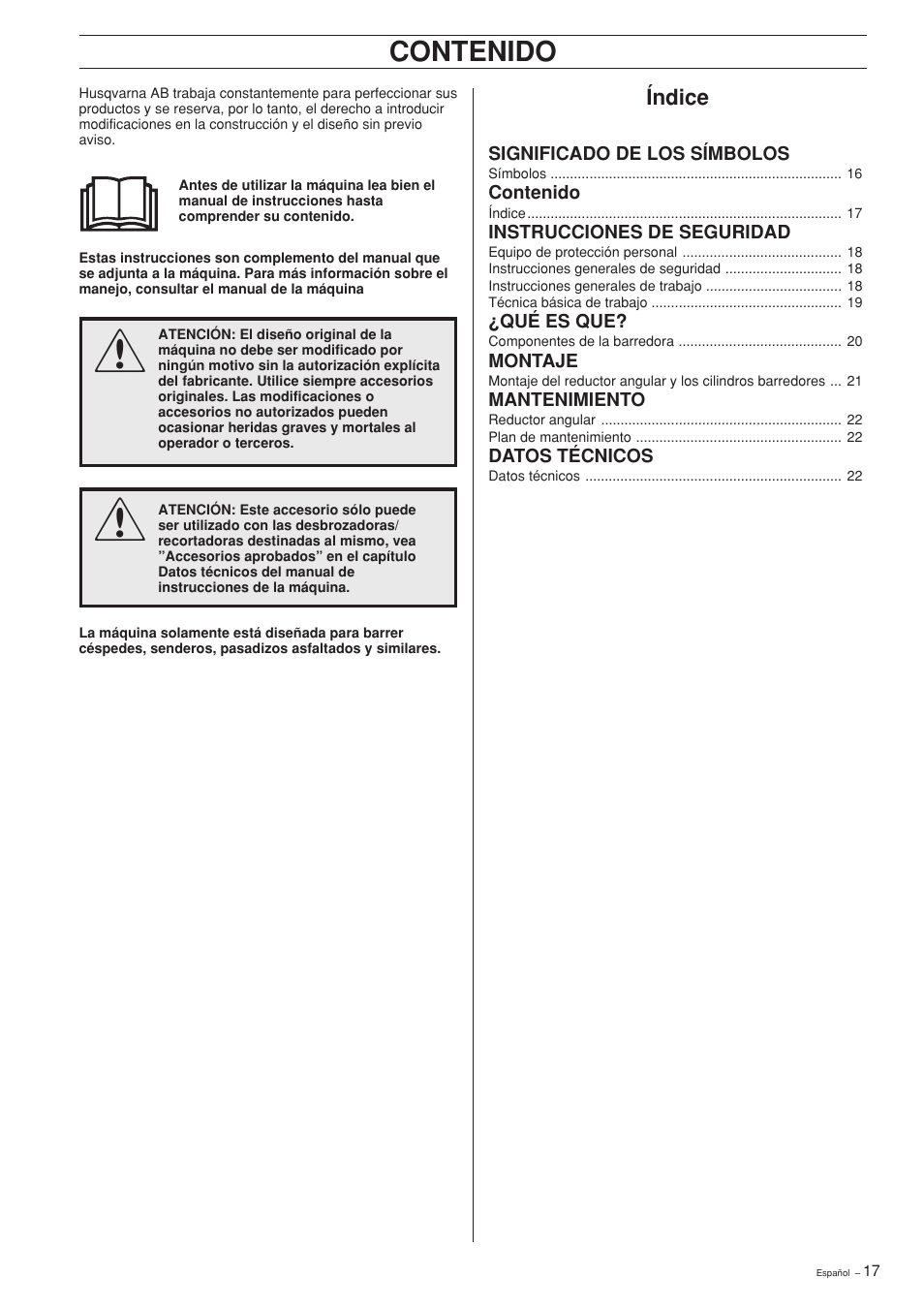 Husqvarna SR600 User Manual | Page 17 / 24