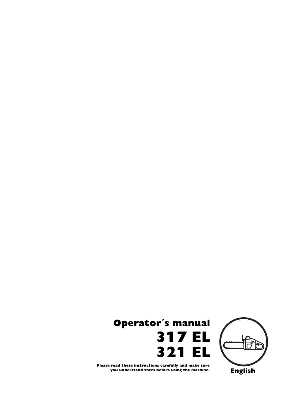 Husqvarna 317 EL User Manual | 16 pages
