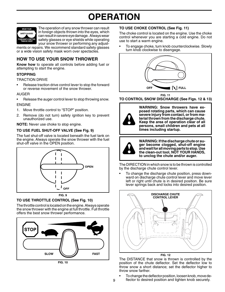 Operation | Husqvarna 5524SEB User Manual | Page 9 / 32
