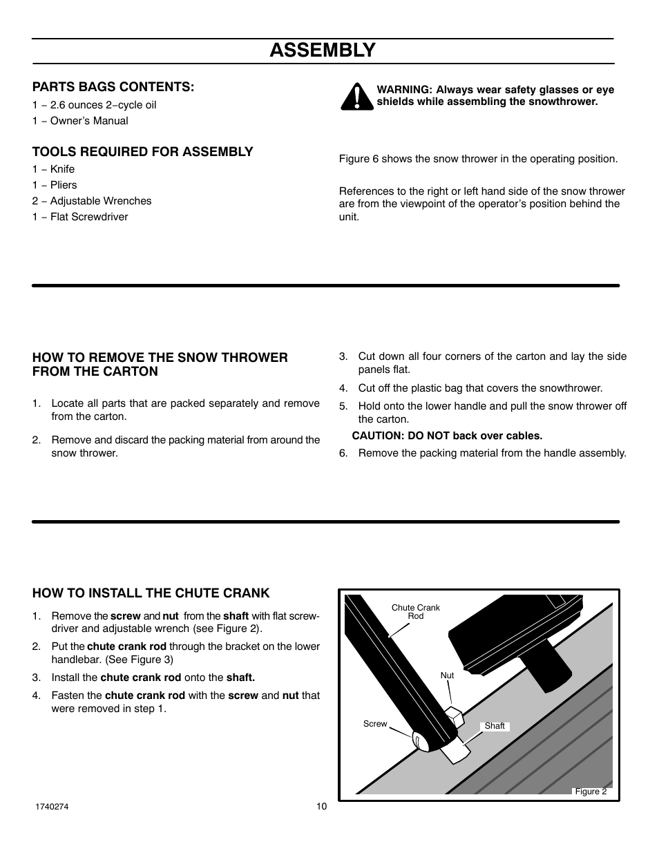 Assembly | Husqvarna 521SSR User Manual | Page 10 / 28