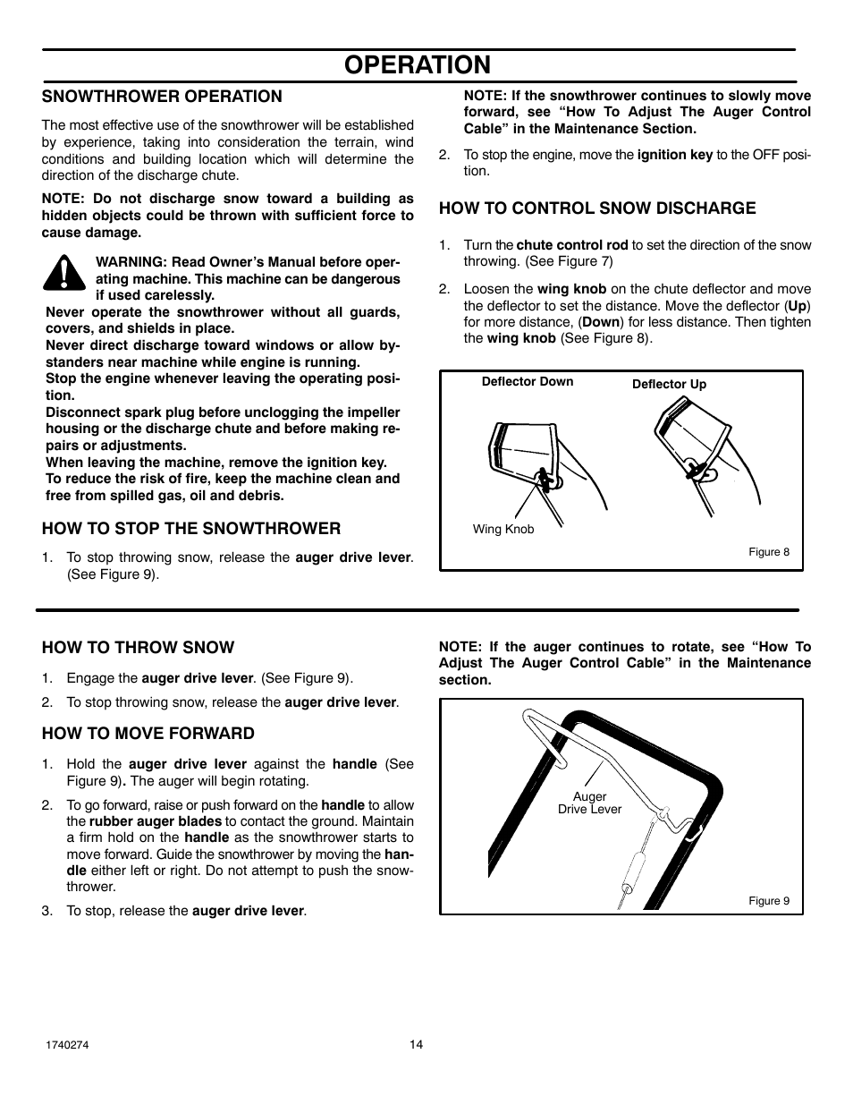 Operation | Husqvarna 521SSR User Manual | Page 14 / 28