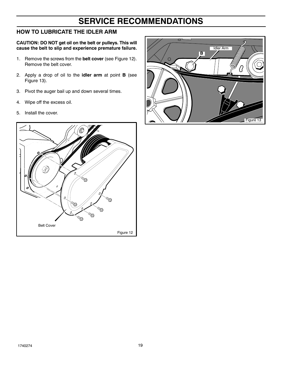 Service recommendations | Husqvarna 521SSR User Manual | Page 19 / 28