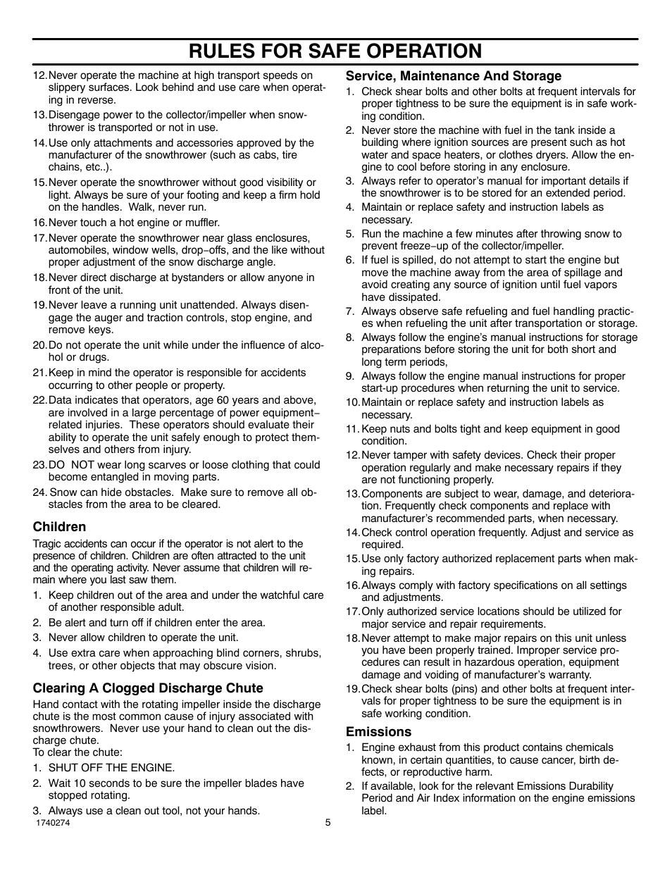 Rules for safe operation | Husqvarna 521SSR User Manual | Page 5 / 28