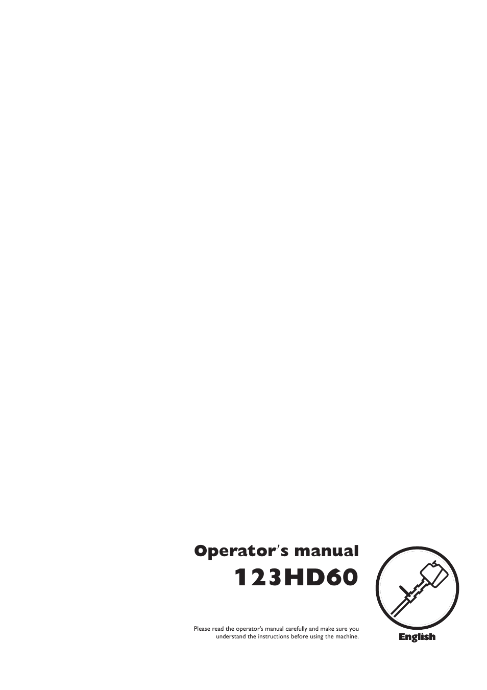 Husqvarna 123HD60 User Manual | 20 pages