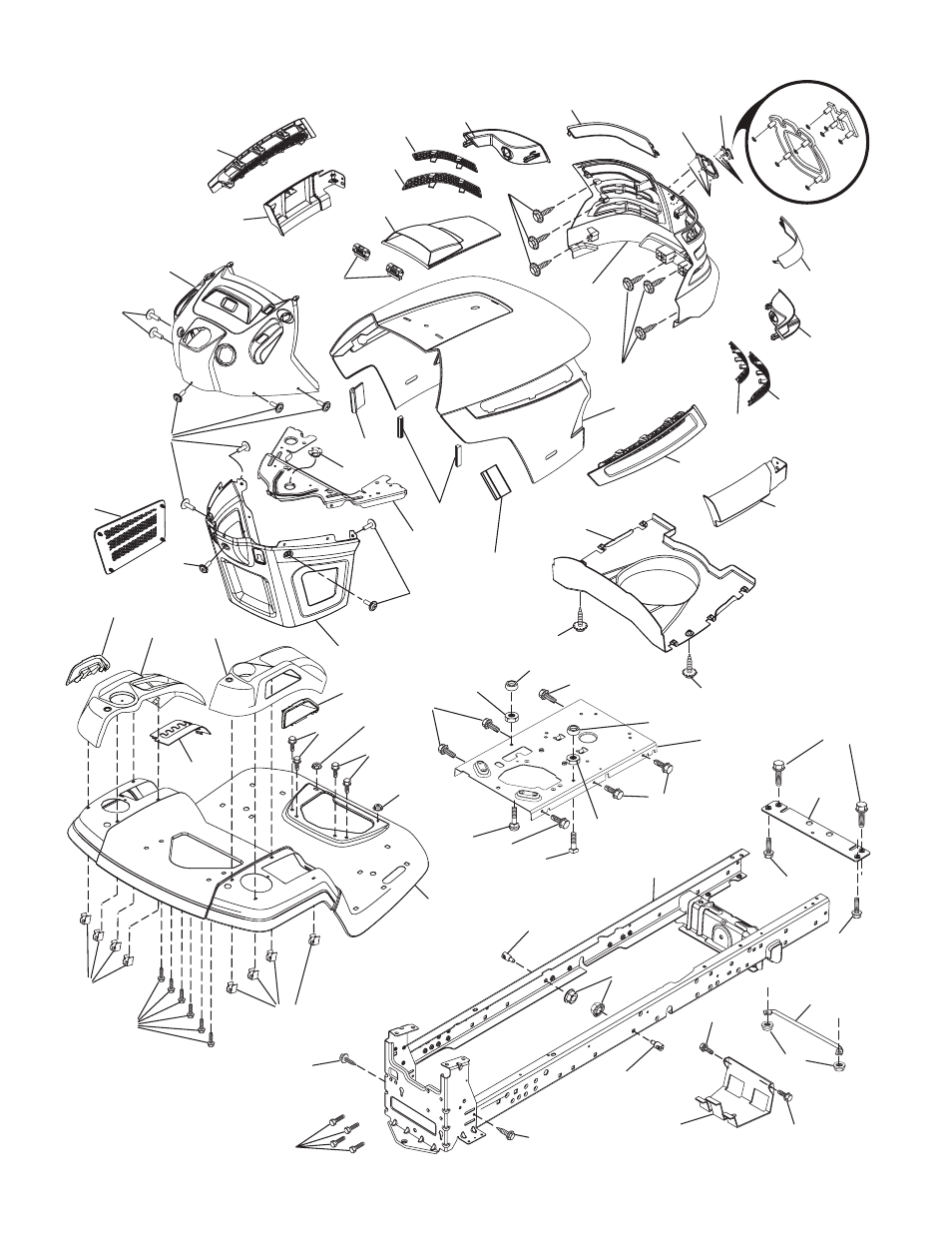 Chassis | Husqvarna 2042 LS User Manual | Page 30 / 45