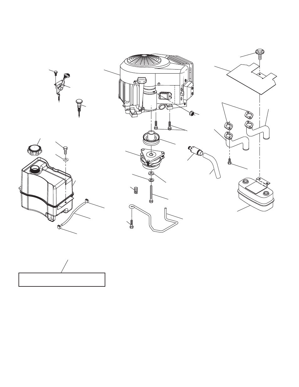 Engine, Spark arrester kit | Husqvarna 2042 LS User Manual | Page 34 / 45