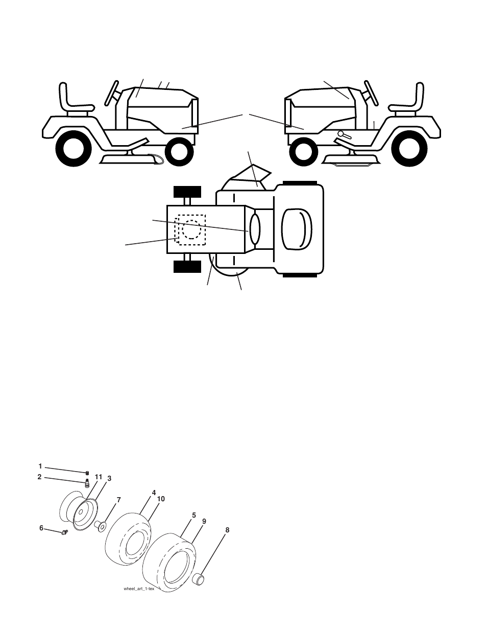 Decals / wheels & tires | Husqvarna 2042 LS User Manual | Page 39 / 45